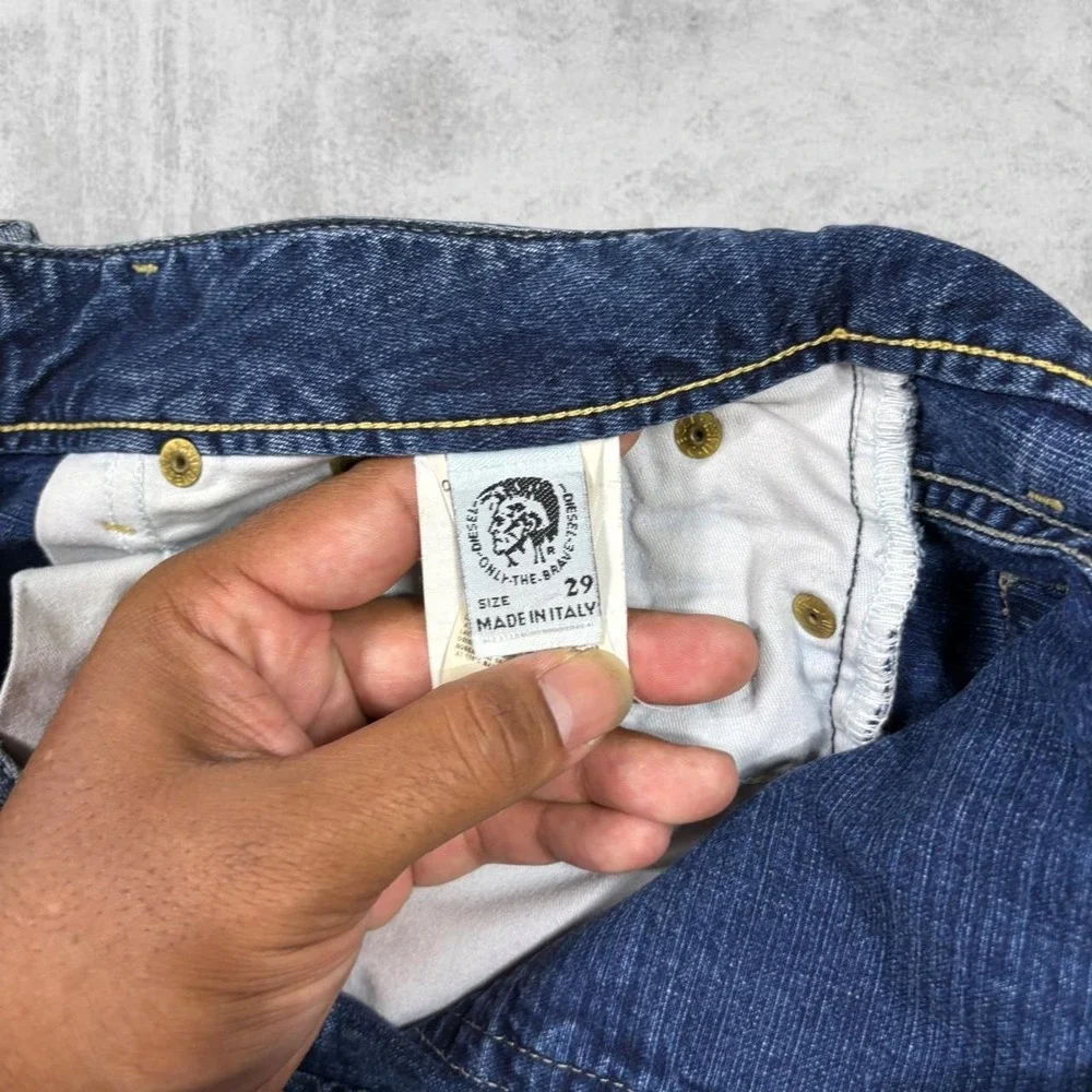 Vintage Diesel Button Fly Straight Leg Bootcut Denim Jeans Mens 29 Streetwear